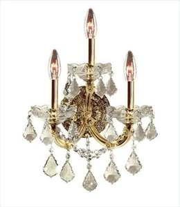 Asfour Crystal Light Vanity Bathroom Bedroom Dining Room Wall Sconce Fixture - Picture 1 of 3