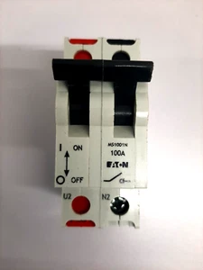 EATON MS1001N 100 AMP DOUBLE POLE MAIN SWITCH DISCONNECTOR MAINS ISOLATOR 2P - Picture 1 of 6