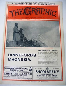 Vintage THE GRAPHIC Newspaper (1-15-1916) ITALIAN SOLDIERS WWI History ART Ads - Imagen 1 de 9