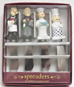 Juego de cuchillos esparcidores Boston Warehouse personal de espera chefs 4 piezas - Imagen 1 de 8