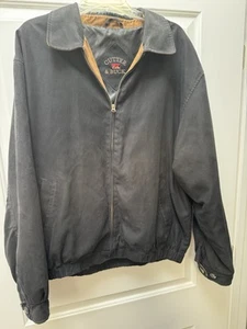 Cutter Buck Bomber Golf Jacket Men’s XL Full Zip Black, Pockets Inner & Outer - Picture 1 of 12