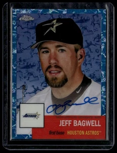 2022 Topps Chrome Platinum Anniversary Jeff Bagwell Cream/Blue /99 Auto - Picture 1 of 2