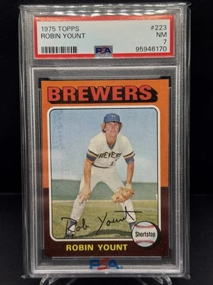 1975 Topps Robin Yount #223 PSA 7 - Image 1 of 2