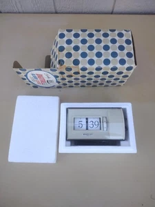 Vtg Bradley Flip Alarm Clock w/Original Box - Picture 1 of 6