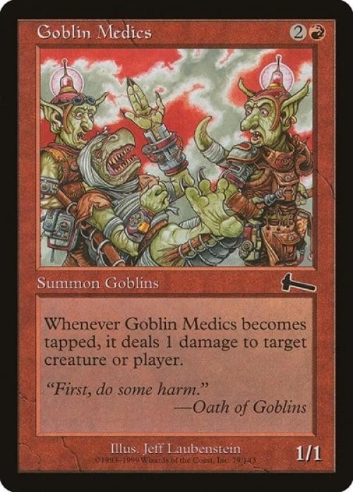 Goblin Medics -Foil Medium Play MTG Urza's Legacy - Image 1 of 1