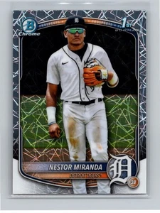 2025 Bowman Chrome Mega 1st - Laser Refractor Nestor Miranda BCP-217 - Picture 1 of 2