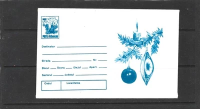 Rumania 5 fundas festivas prepagadas Lei sin usar (2) Foto 1 de 2