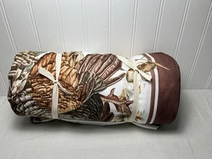 Williams Sonoma Plymouth Turkey Thanksgiving Tablecloth 70" X 126" - Picture 1 of 6