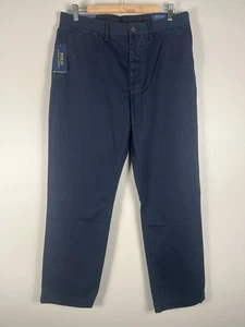POLO Ralph Lauren Uomo Pantaloni Vestibilità Classica Core Replen Aviatr Blu Taglia 34x30 Nuovi con etichette - Foto 1 di 6
