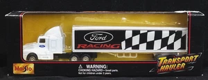Maisto Ford Racing Transport Hauler Cab Trailer Truck HO Scale 1:87 Die-Cast - Picture 1 of 3
