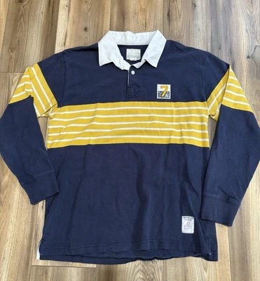 Camisa de Rugby American Eagle Vintage Para Hombre Talla Mediana Azul Amarillo Años 90 Foto 1 de 4