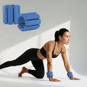 Blau 1 Pfund Handgelenk Knöchel Gewichte für Damen & Herren - Strap-Fit Bein & Arm Gewichte - Bild 1 von 7