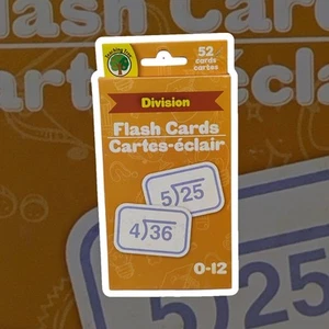 NEW Teaching Tree Division Flash Card Pack 52 Cards Math Practice 0-12 - Picture 1 of 2