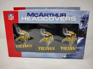 NFL Minnesota Vikings 3 Headcovers schwarz Plüsch sehr schön!! open box - Bild 1 von 7
