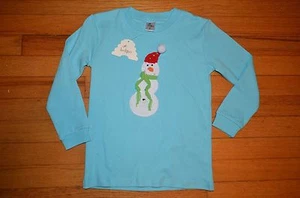 NWT beehave Christmas/Snowman Long Sleeve Shirt/Top Size 5 - Picture 1 of 5