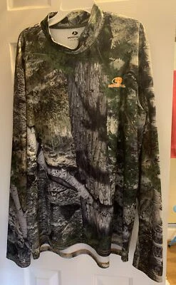Camisa Pullover Mossy Oak Cuello Simulado L/S Camuflaje Talla Grande (42-44) Artículo #786 Foto 1 de 4
