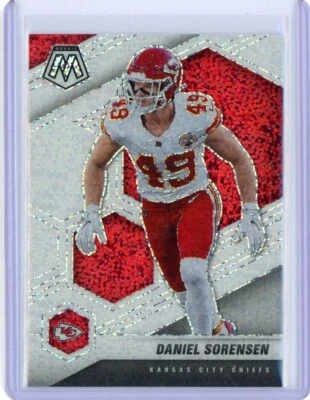 2021 Panini Mosaic DANIEL SORENSEN White Sparkle SSP - Kansas City Chiefs - Image 1 of 2