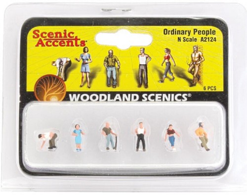 Woodland Scenics A2124 – Set Figure In Scala N "Ordinary People" (Persone Comuni)