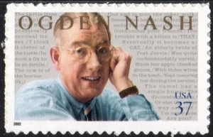 US #3659 MNH 2002 Poet Ogden Nash Literary Arts - Picture 1 of 1