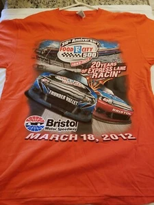 2012 Fruit of the Loom LOFTEEZ T-shirt Size L ORANGE BRISTOL MARCH 18, 2012 NEW - Picture 1 of 12