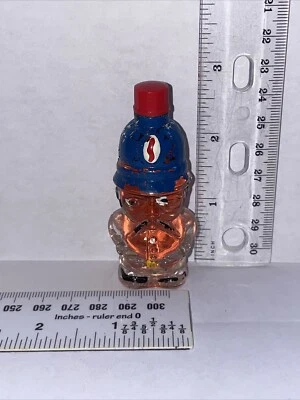 Antique Painted Glass Policeman Perfume Bottle Holland (Almost Full) - Image 1 of 4