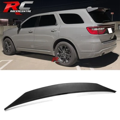 Fit 14-25 Dodge Durango Trunk Spoiler Middle Lip Duckbill Style Matte Black ABS - Image 1 of 4