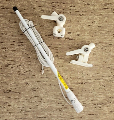 AIS UKW VHF Kurzantenne Notantenne Seefunk 55cm mit Kabel und Halterung - Bild 1 von 4