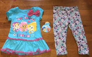 Bubble Guppies Best Bubble Friends Toddler Shirt & Leggings Outfit Set New 3T - Picture 1 of 6