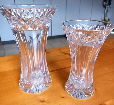2 WMF Kristallvasen, ca.  22,5 und 19 cm hoch - Bild 1 von 4