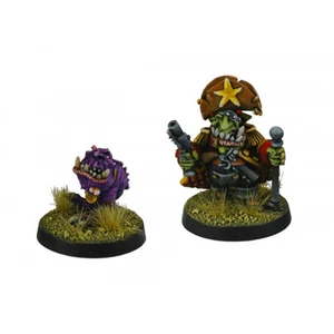 Goblin Pirate Captain Gobbosa Blakk Eye with Gnawer Kromlech KRM063 - Picture 1 of 5