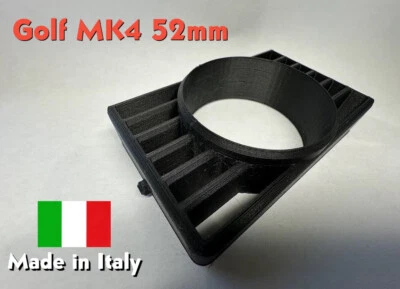 VW Golf MK4 52mm - Supporto Porta Manometro Strumento Gauge Pod Boost - Immagine 1 di 3