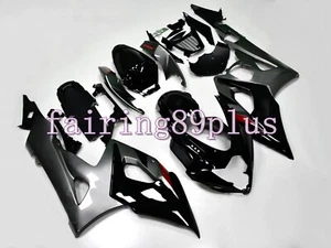 Black Gray ABS Injection Bodywork Fairing Kit Fit for 2005 2006 GSXR1000 - Picture 1 of 6