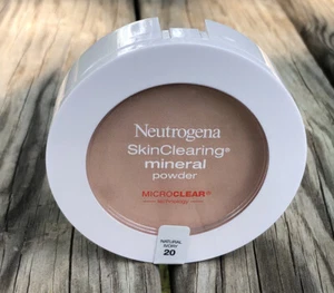 Neutrogena SkinClearing Mineral Acne Powder Natural Ivory 20 NEW microclear Tech - Picture 1 of 3