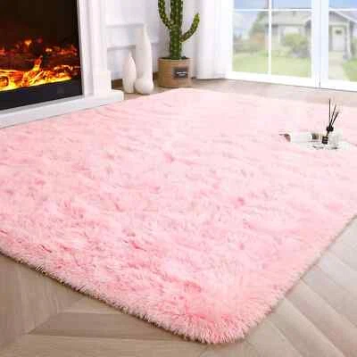 Fluffy Area Rugs for Bedroom Living Room Non Slip Soft Plush Carpets Floor Mat - Image 1 of 4
