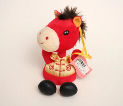 Muñeca de Peluche Metoo Caballo Rojo 8" con Etiquetas Muñeca Peluche Animal de Peluche Foto 1 de 2