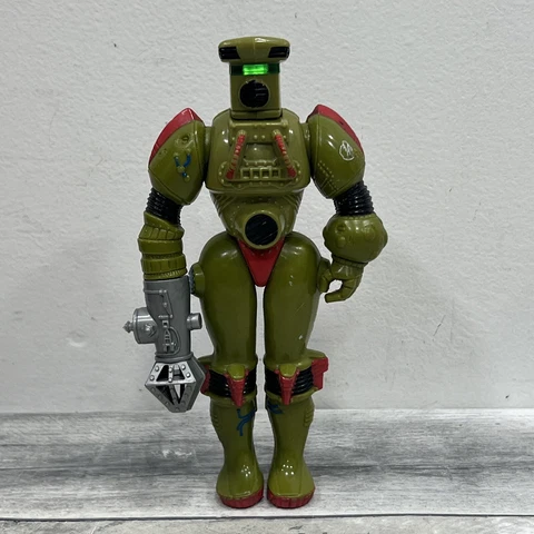 vintage INHUMANOIDS -- HERC ARMSTRONG with helmet (missing grappling hook) READ Cover