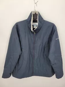 Columbia Interchange Jacket Womens Plus 1X Blue Zip Up Outdoor Outerwear Coat - Picture 1 of 9