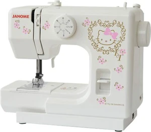Janome Sanrio Hello Kitty Blume elektrische Nähmaschine kompakt KT-35 Japan kostenloser Versand - Bild 1 von 3