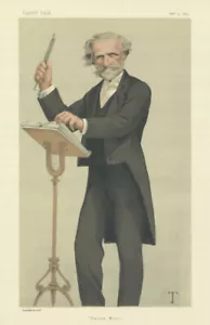 VANITY FAIR SPY CARTOON Giuseppe Verdi 'Italian Music' Opera Composer 1879 - Foto 1 di 2