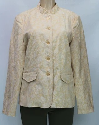 Dialogue Women's Blazer Jacket Long Sleeve Stretch Tan Size L - Image 1 of 4