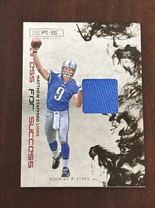 2009 Donruss Rookies & Stars Dress for Success Player Worn Matthew Stafford /100 - Picture 1 of 2
