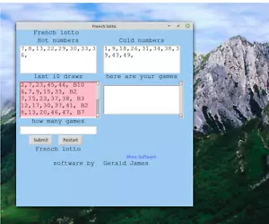French Lotto Lottery Numbers software DVD for Windows 7 & 8 & 10 - Picture 1 of 3