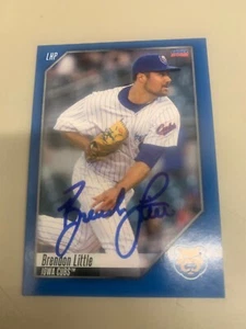 Brendon Little Signed Card 2022 Iowa Cubs Team Card IP Auto - Picture 1 of 1