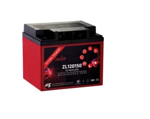 BATTERIA SERVIZI AGM ZENITH TRANSPALLET VEICOLI ELETTRICI 12 V 45 AH ZL120150 - Foto 1 di 4