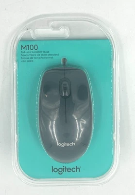 Logitech M100 Wired Optical Mouse - Image 1 of 2