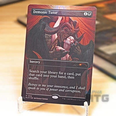 Demonic Tutor M Foil #1856 | SLD Secret Lair x Artist Series Kieran Yanner | MTG - Image 1 of 3