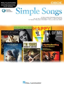 Simple Songs for Oboe Solo Sheet Music Play-Along Hal Leonard Book Online Audio - Picture 1 of 1