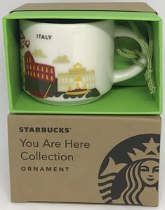 Starbucks Coffee You Are Here Italy Ceramic Espresso Mug Ornament New with Box - Picture 1 of 5