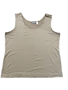 Chico's U-Ausschnitt Lagenlook Mikrofaser Tank Top beige Gr. 2 Capsule Wardrobe - Bild 1 von 4