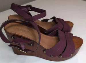 Madden Girl Darcey Damen-Plateausandale Keilabsatz Knöchelriemen ─ Größe 7 - Bild 1 von 6